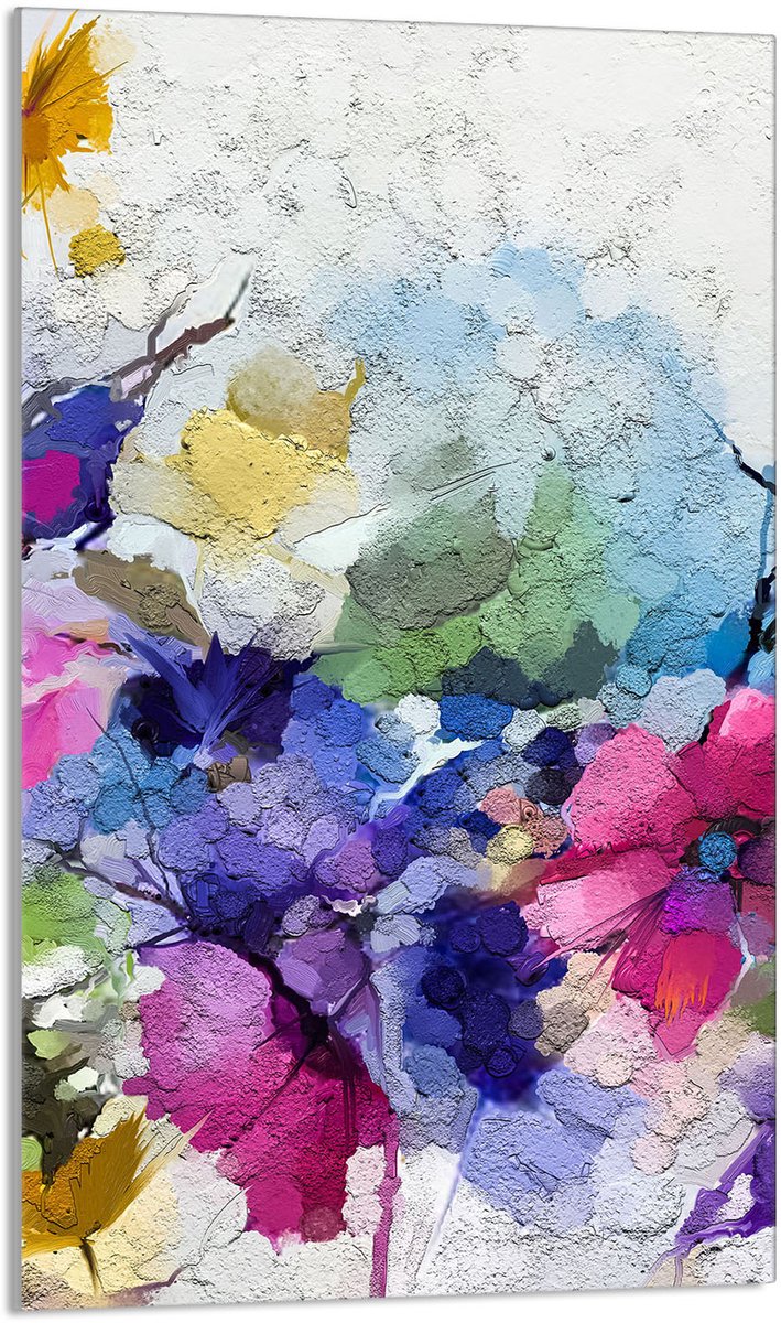 TMK ArtDeko - Serie - Snijplank - 30x52 cm - Kleurvolle Kwiaty