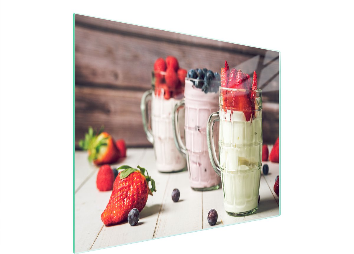 TMK ArtDeko - Glazen Snijplank - 52x30 cm - Gehard Glas - Anti-Slip