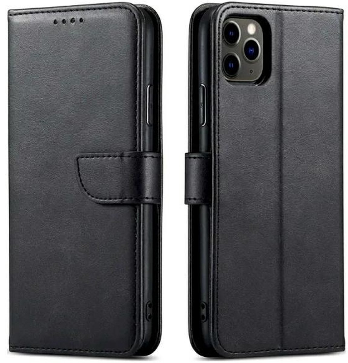 Marv Samsung M55 Wallet Case Met Standaardfunctie Zwart Boek