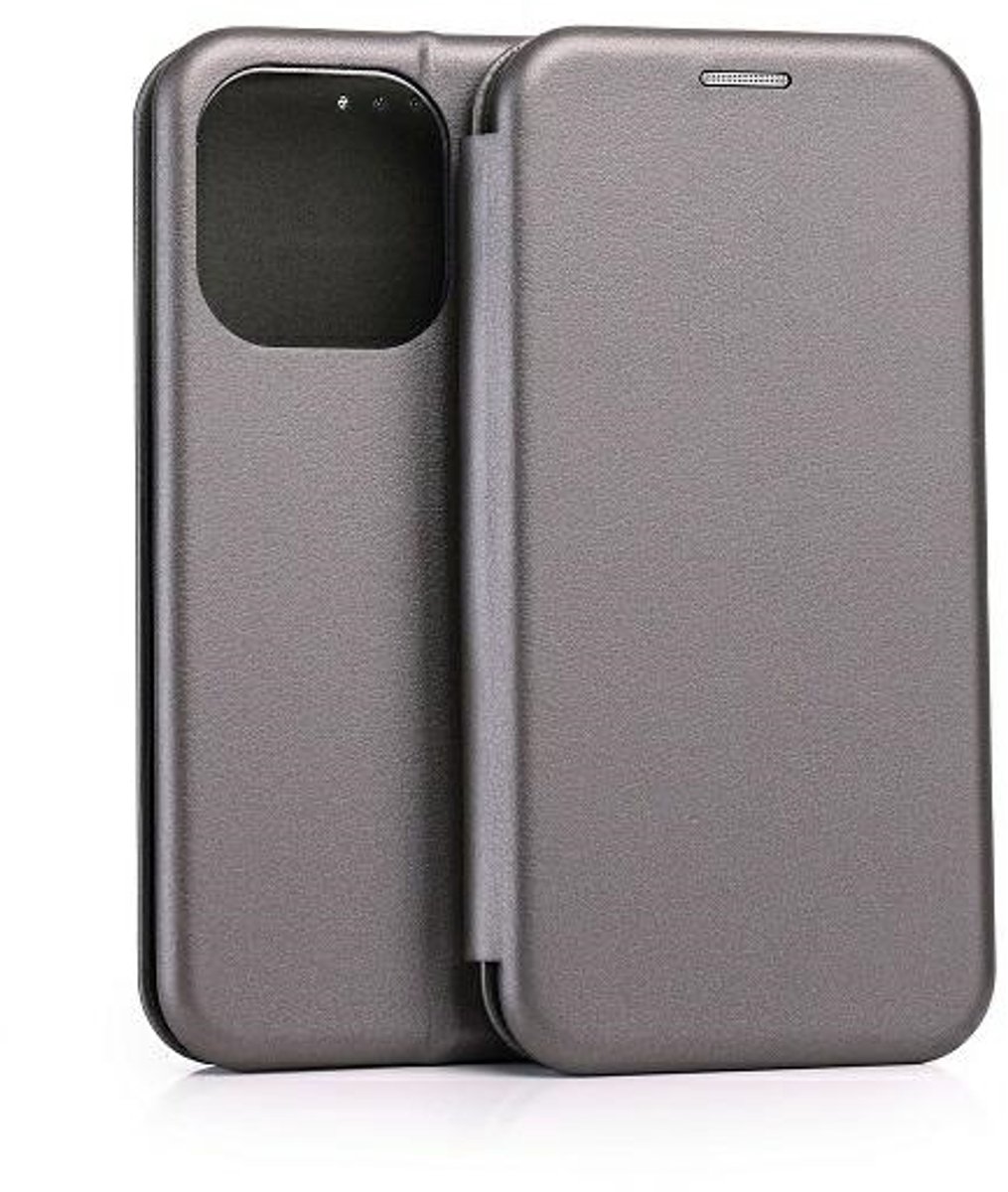 Beline Book Magnetic Serie - Stalen Flip Cover - iPhone 15 Pro Max - Magnetisch Sluiting - Kras- en Stofbestendig