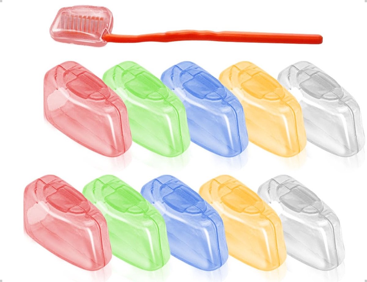 Allecto - Tandenborstel Beschermcaps - Reisaccessoire - Transparant - Set van 10 - Bescherming voor Tandenborstels - Voor thuis en onderweg