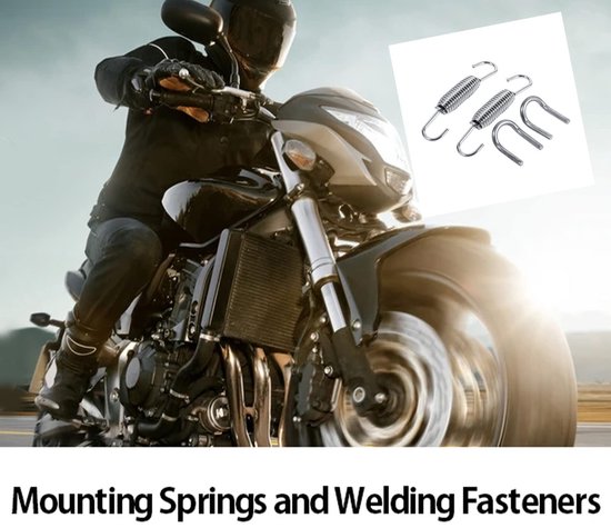 Dailygoody - TKSE RVS Uitlaatveer met Swivel Haak voor Motoren - Duurzaam en Praktisch — afbeelding 3