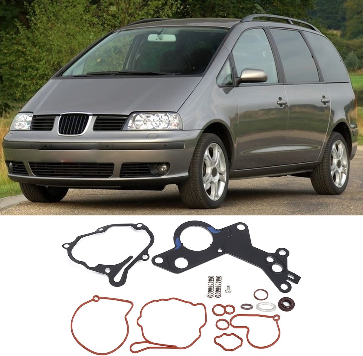 Allecto - Tandempomp Afdichtingsset - Vacuüm Brandstof Reparatieset - Uitstekende afdichting - Geschikt voor Seat 1.2TDI 1.4TDI 1.9TDI 2.0TDI 2.0SD...
