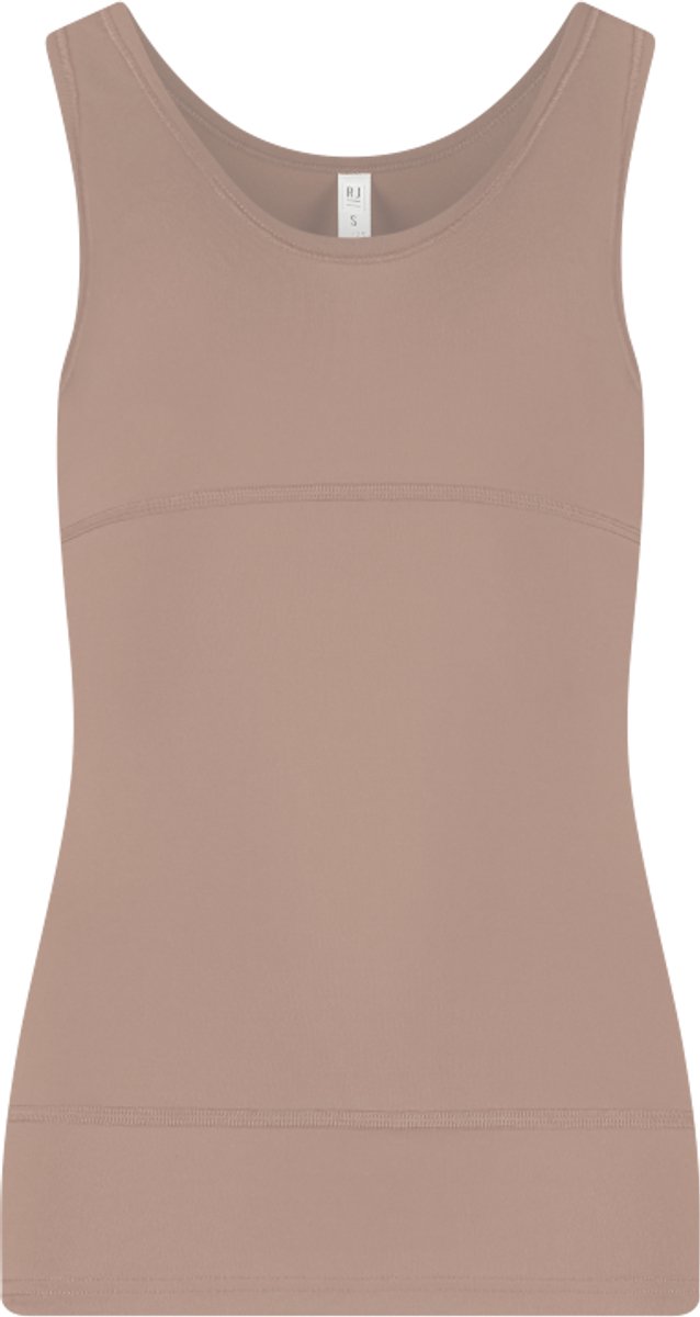 RJ Bodywear RJ dames Pure Color dames hemd (1-pack) - lichtbruin