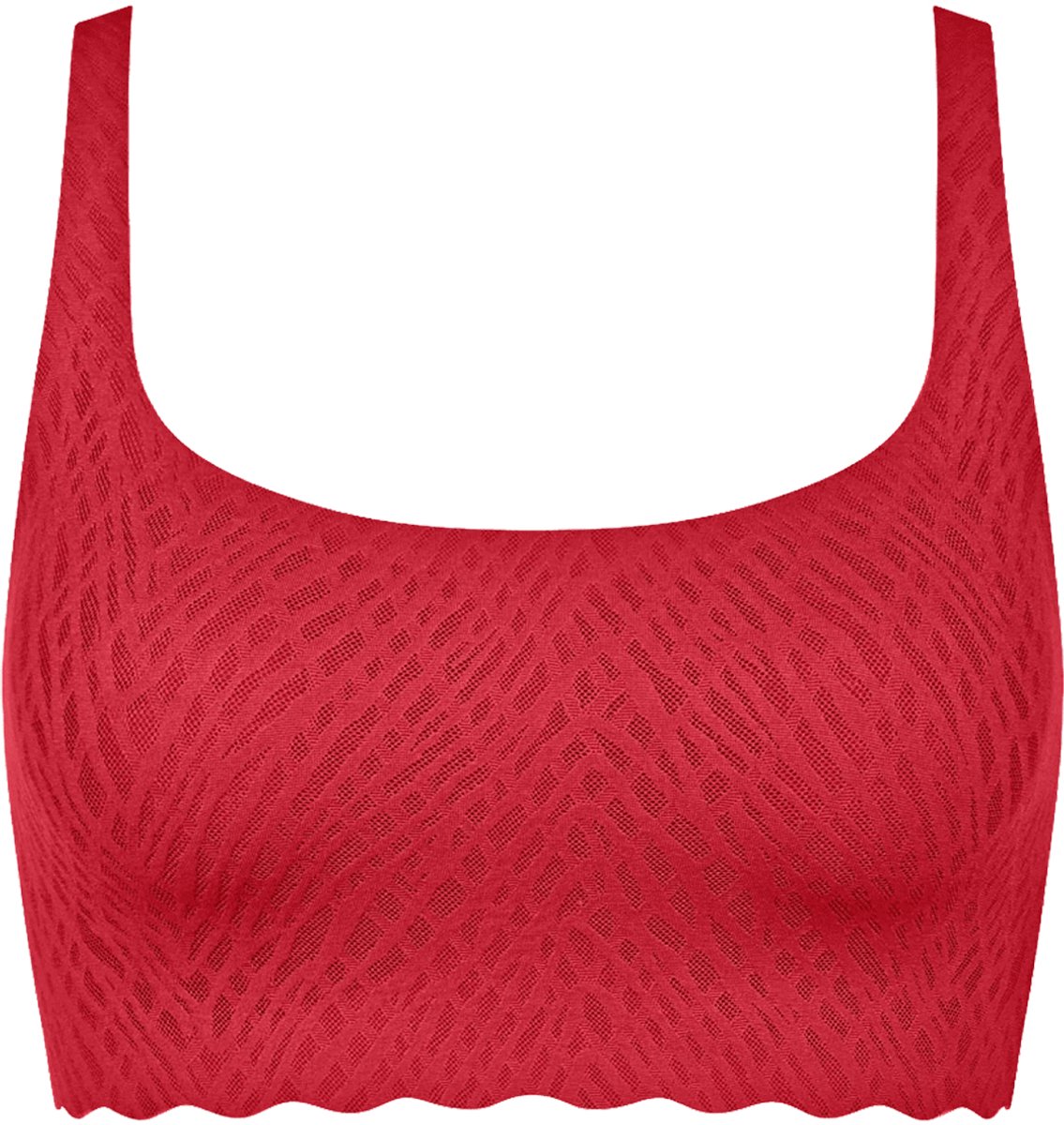 Sloggi Women ZERO Feel Bliss Festive Top - bralette - rood