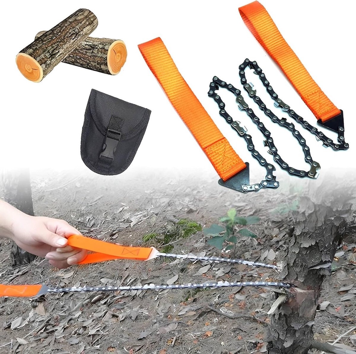 Draagbare Handzaag voor Buiten, Ideaal voor Kamperen en Hiking, Carbon Staal, Overlevingszaag, Multifunctioneel Snijgereedschap