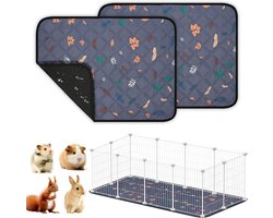 Cavia Kooi Inlegger Waterdichte Bodembedekking Herbruikbare Pee Mat Absorberende Slaapmat Antislip voor Kleine Dieren zoals Cavia's en Konijnen
