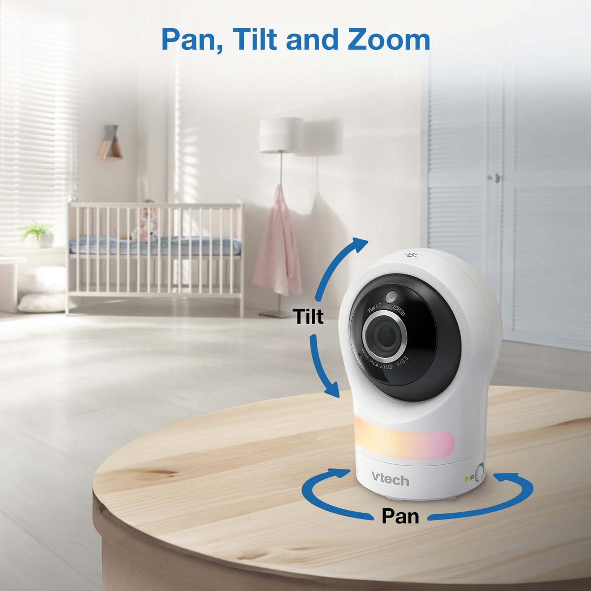 VTech RM4761 Smart video babyfoon met camera - 3.5 inch Scherm - 1080p Full HD thumbnail 4