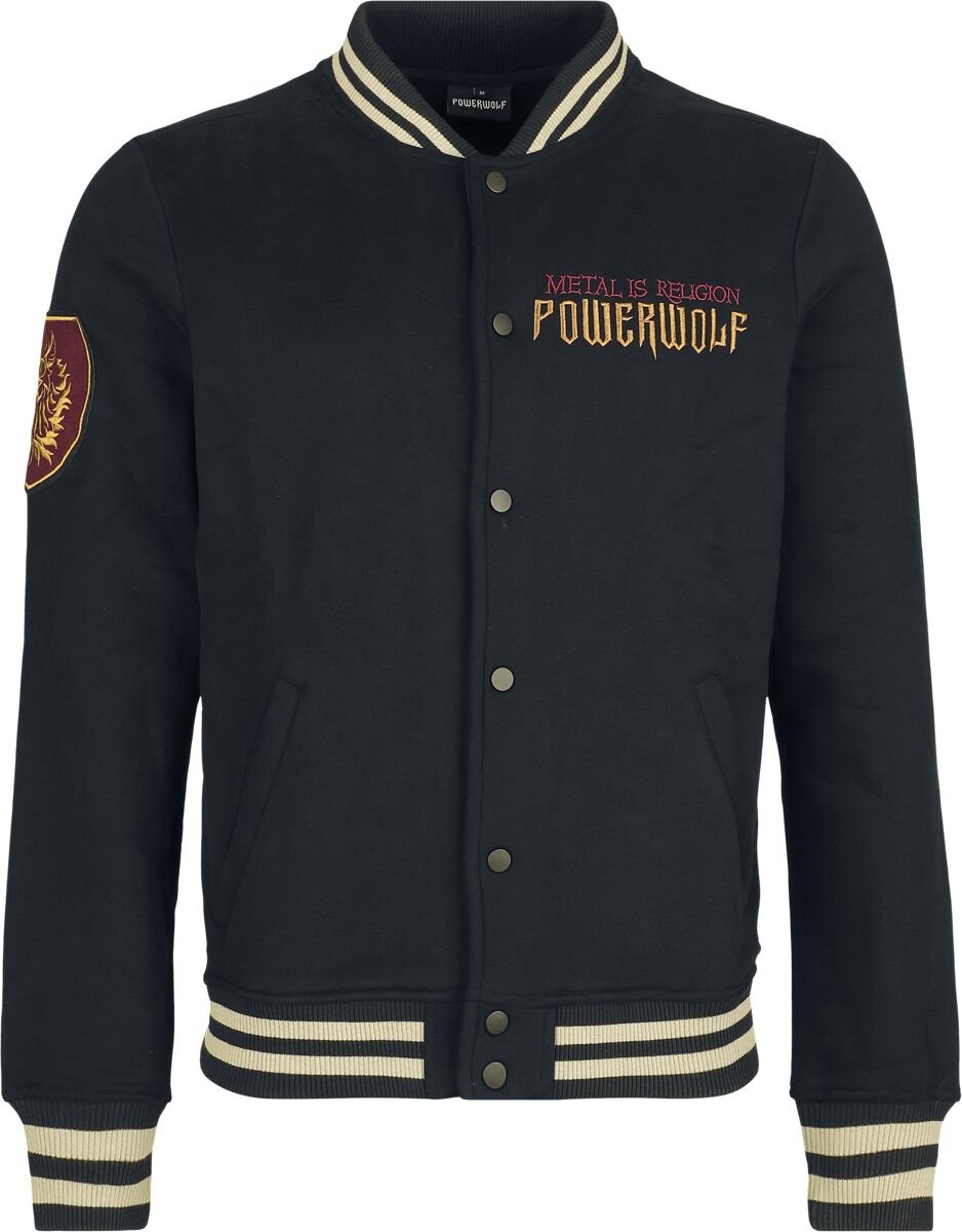 Powerwolf Metal is Religion Varsity Jacket Heren Collegejas - meerkleurig - M