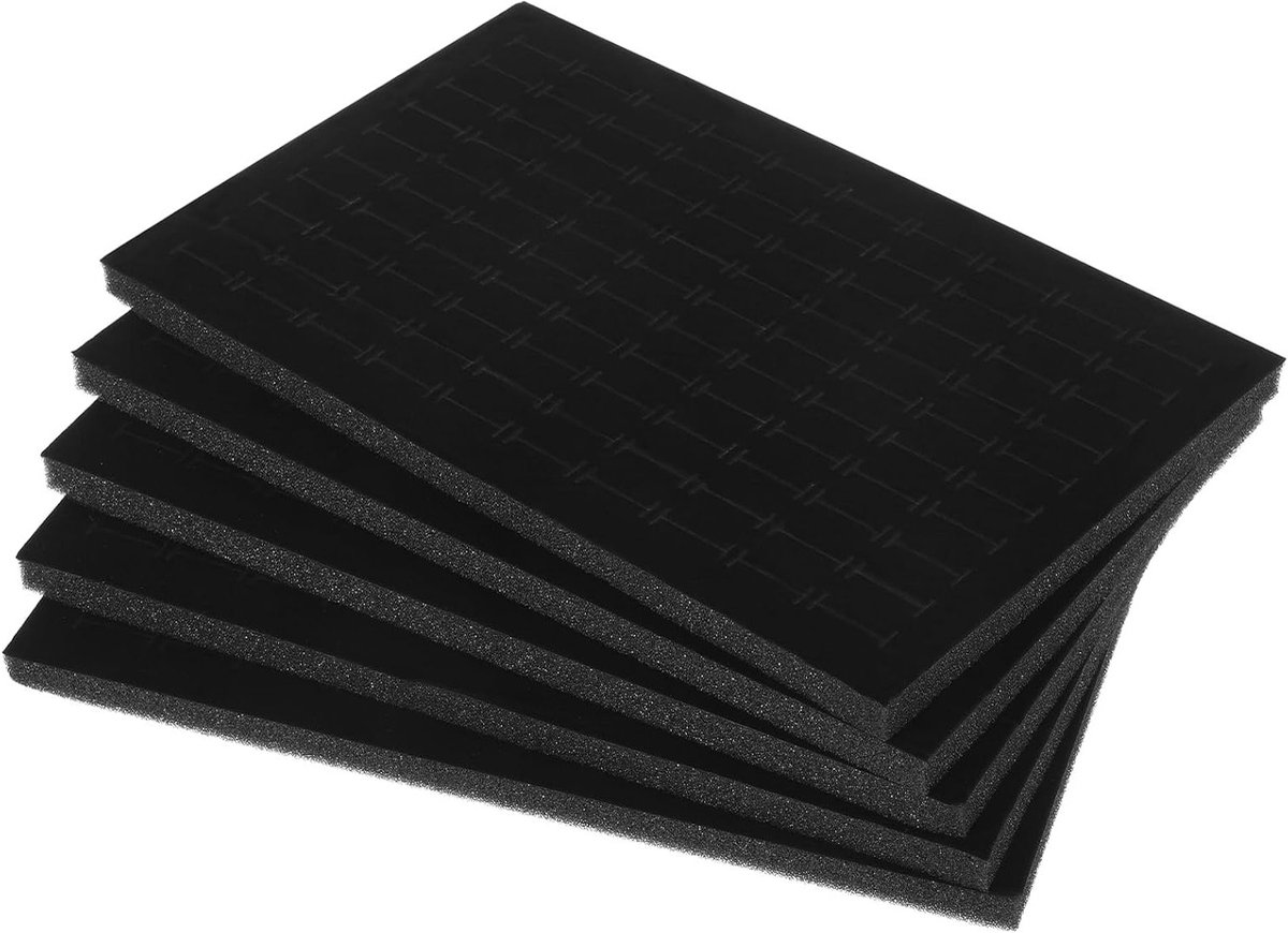 5-delige Velvet Ringhouder Set voor Sieraden, Earring Display en Foam Organizer, Perfect voor Presentatie en Opslag