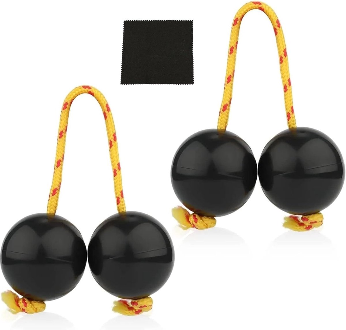 Rhythmische Ballen en Handpercussie Set, Traditionele Afrikaanse Shakers voor Feesten en Muzieklessen, 2 Paar