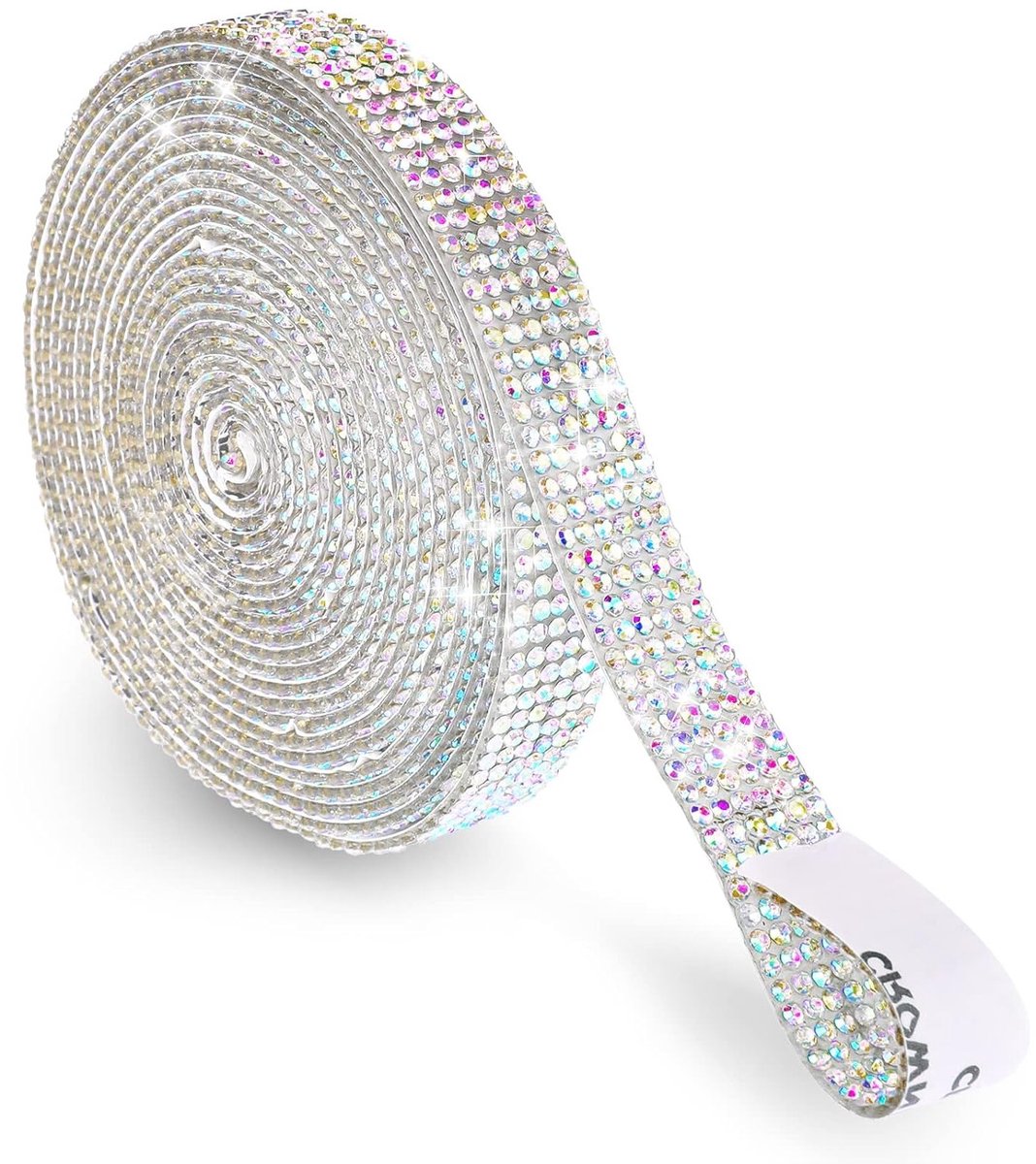 Zelfklevende strasslint strips 13mm - Glanzende resin rhinestone tape rol voor ambachten, decoratie en DIY projecten in keuken, badkamer en wardrobe