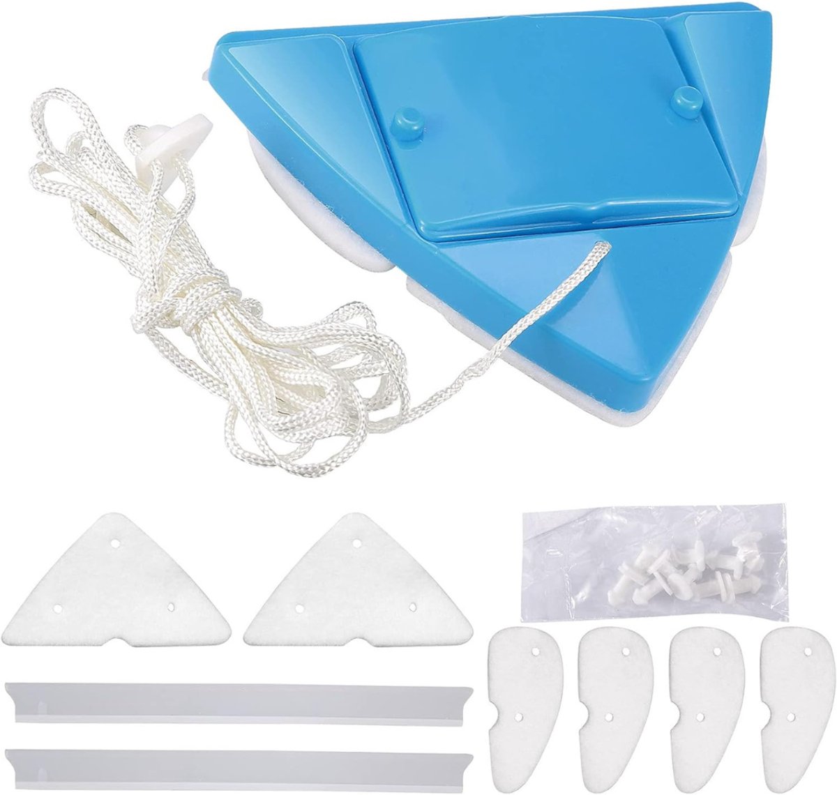 RUX® Magnetische Ramenwisser - Raamreiniger Magnetisch - Raamwisser - Blauw - 16cm x 16cm x 6cm; 1kg