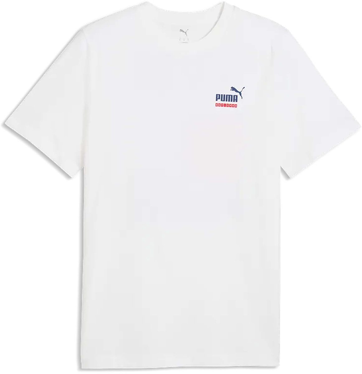 T-Shirt Puma Graphic Sports Tee Sportswear Volwassen Wit