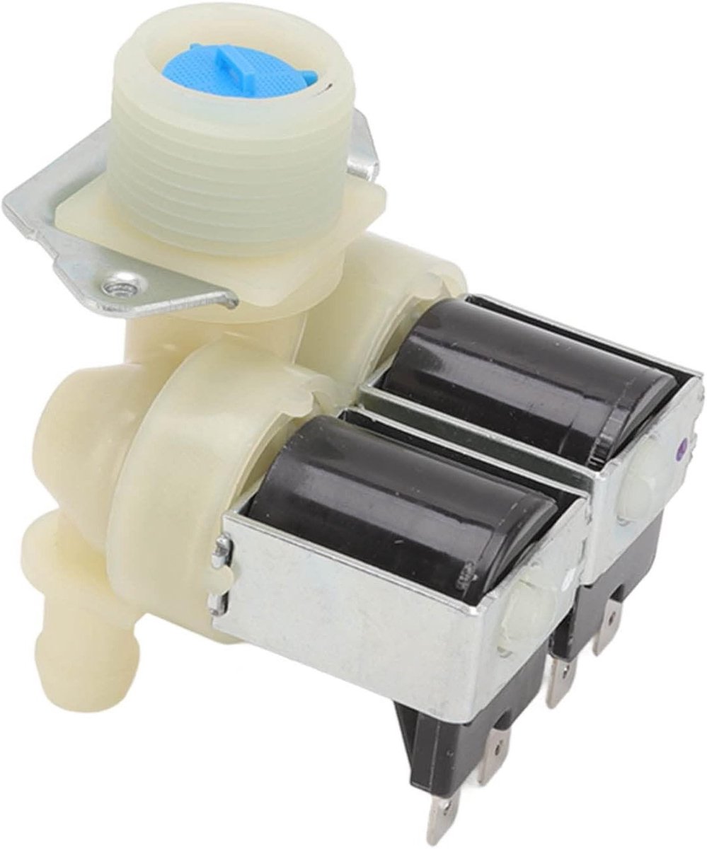 Dubbele Waterinlaatklep voor Wasmachine - ABS Materiaal, 220-240V, Eenvoudige Bediening van Koud Water voor Efficiënte Wasresultaten