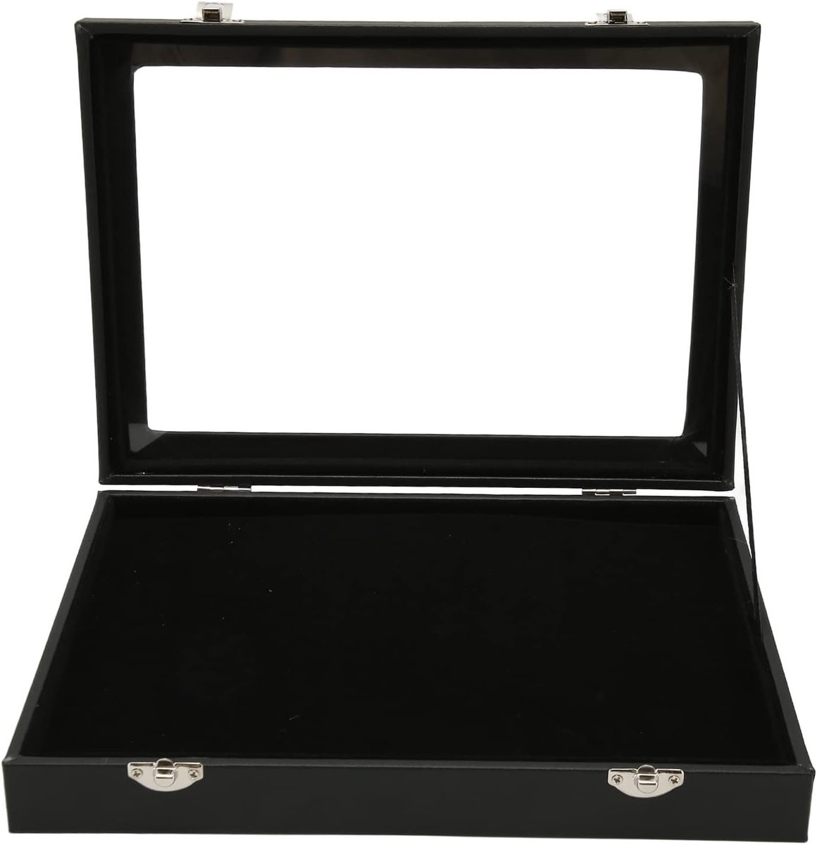 Transparante Glazen Display Case voor Pins en Broches - Stofdichte Opbergdoos voor Verzamelobjecten, Ideaal voor Sieraden en Decoratie