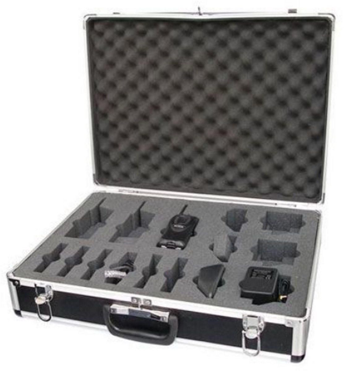 Set van 24 Motorola XT460 IP55 PMR446 met D-shape oortje tafellader koffer