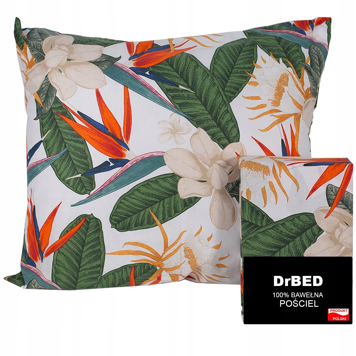 DrBED - Serie - Satijnen Katoenen Beddengoedset - 160x200cm - Tropisch Motief