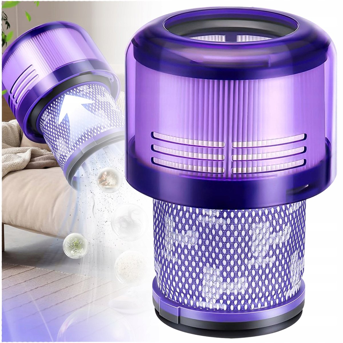 Dyson V11 V15 SV14 Serie - Wasbare HEPA Luchtfilter - Geschikt voor Dieren - Hoge Efficiëntie