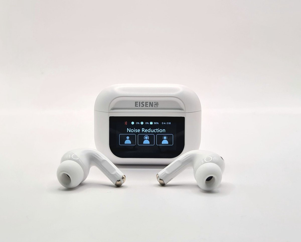 Eisenz Draadloze Oordopjes met LED Display – Bluetooth 5.0 – ANC Noise Cancelling – Touch Control – HiFi Geluid – Oplaadcase 300mAh – Geschikt voor iPhone & Android
