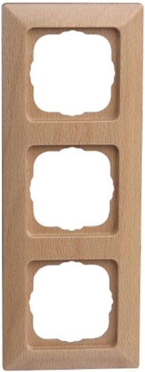 Afdekraam 3-voudig - Schakelaar frame - Wandafwerking - Eersteklas design - 3-voudig - Beuken