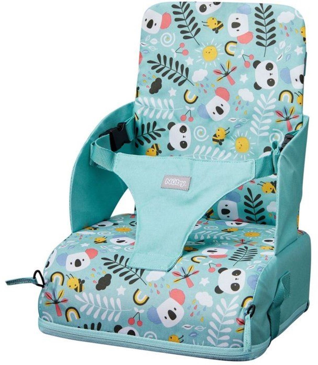 NUBY Panda autostoelverhoger - Opvouwbaar - Schuim - Waterdicht - Vanaf 6 maanden