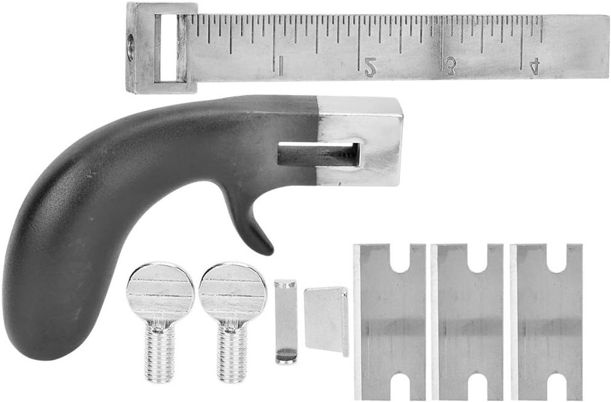 Handgemaakte Leren Riempjes Snijgereedschap met Aluminium Handvat voor DIY Leerprojecten en Leren Accessoires