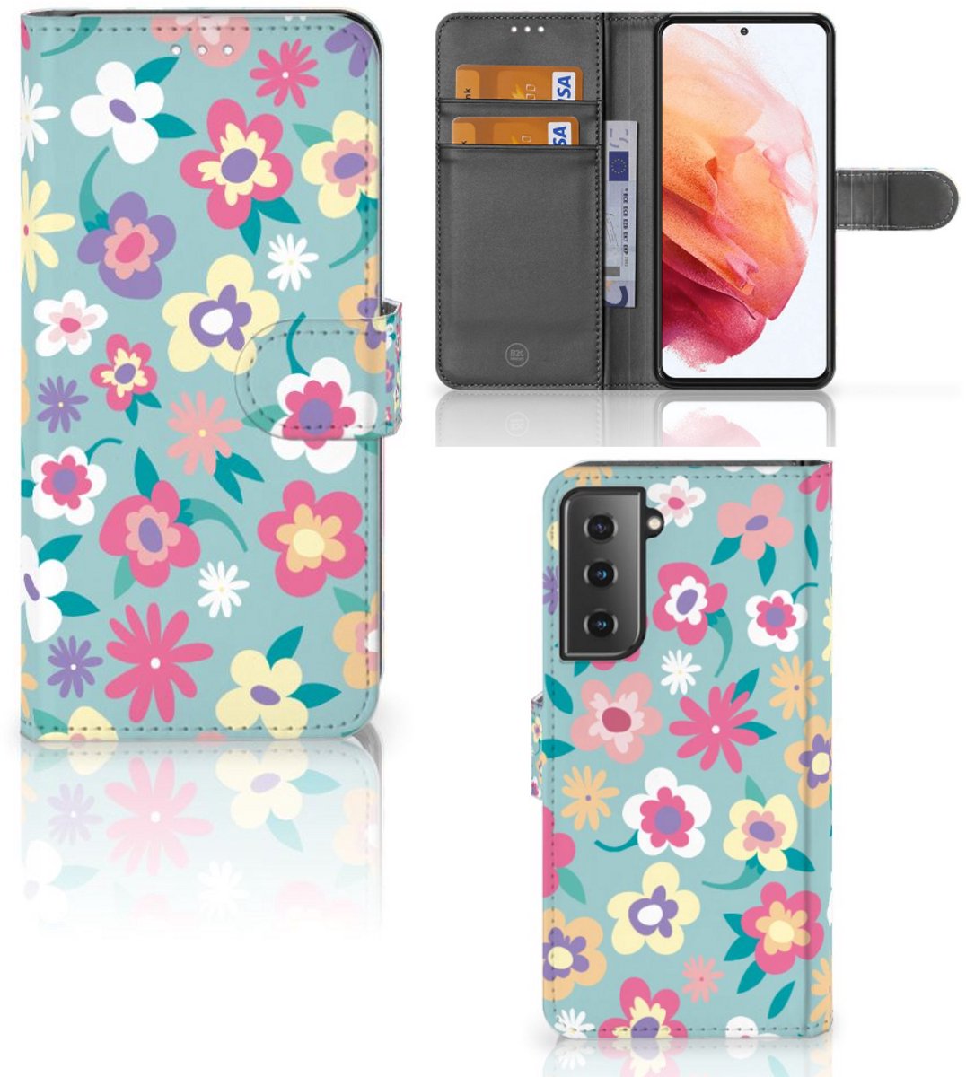 Samsung Galaxy S21 Hoesje Flower Power