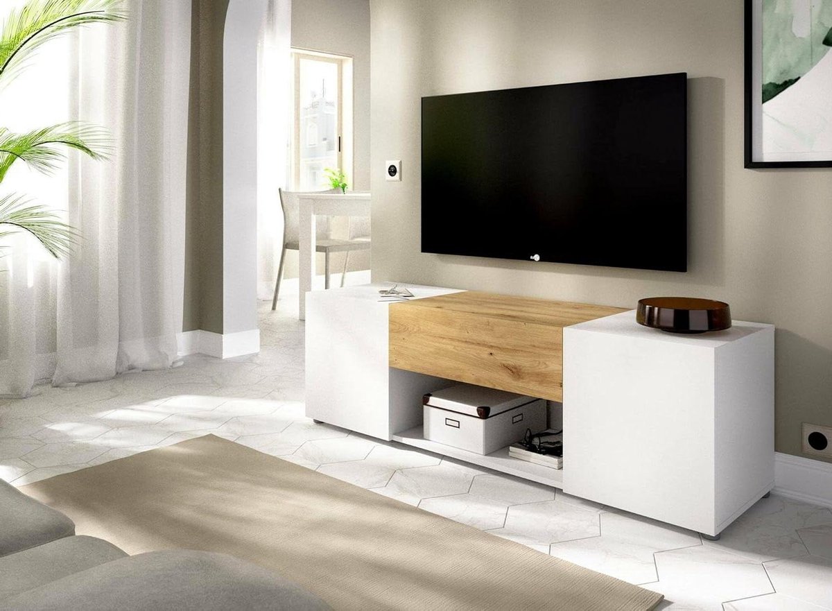 TV Kast - Dressoir Woonkamer - Televisie Opbergen - Stijlvol Design - 138 x 35 x 45 cm