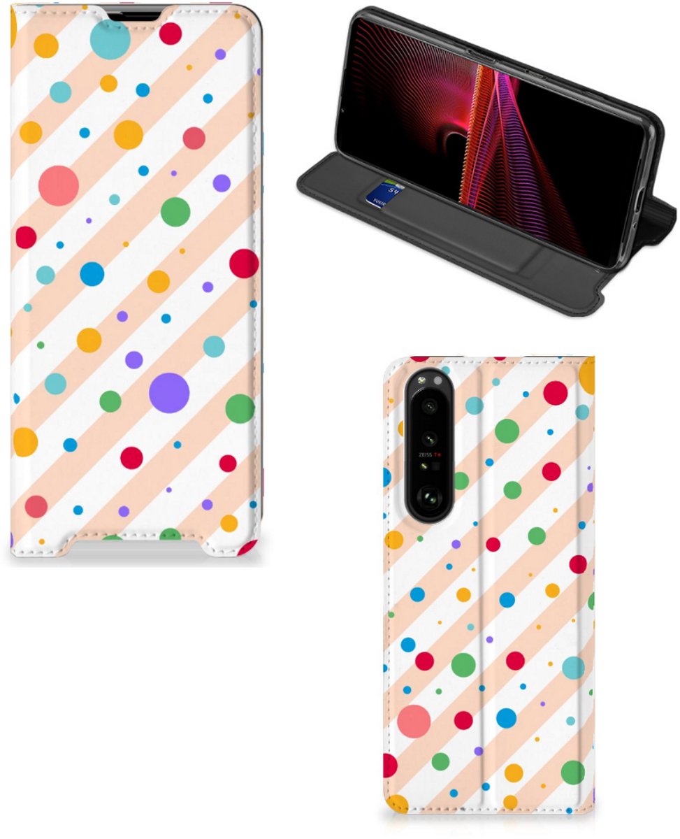Sony Xperia 1 III Hoesje met Magneet Dots