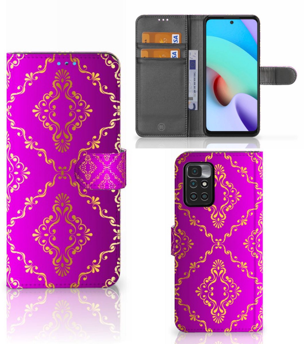 Wallet Case Xiaomi Redmi 10 Barok Roze