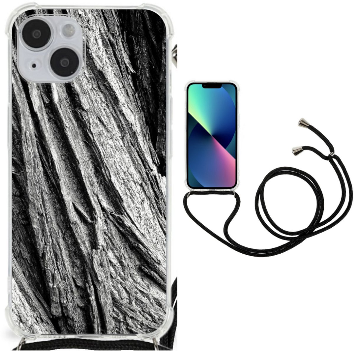 Stevig Telefoonhoesje iPhone 14 Plus Boomschors Grijs