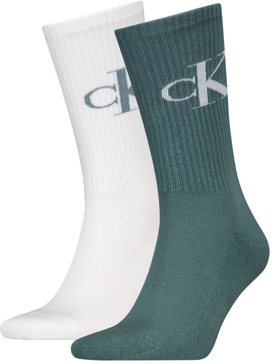Calvin Klein Jeans Herensokken 2-Pack Monogram Atlantic