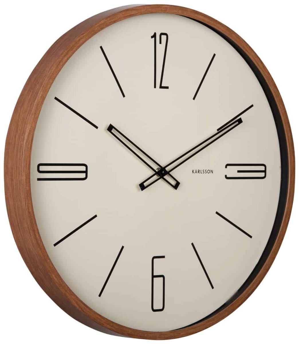 Karlsson Wandklok Marcado Large - Zandbruin - Ø50.8cm - Wandklok Modern