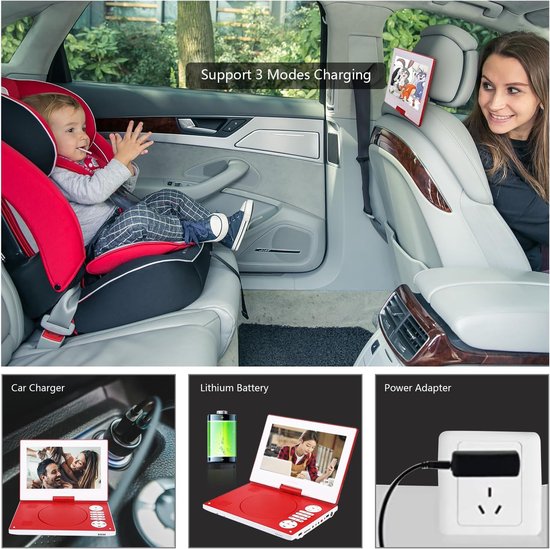 Auto-dvd-speler – Draagbare dvd-speler – Portable DVD Player - entertainment — afbeelding 2
