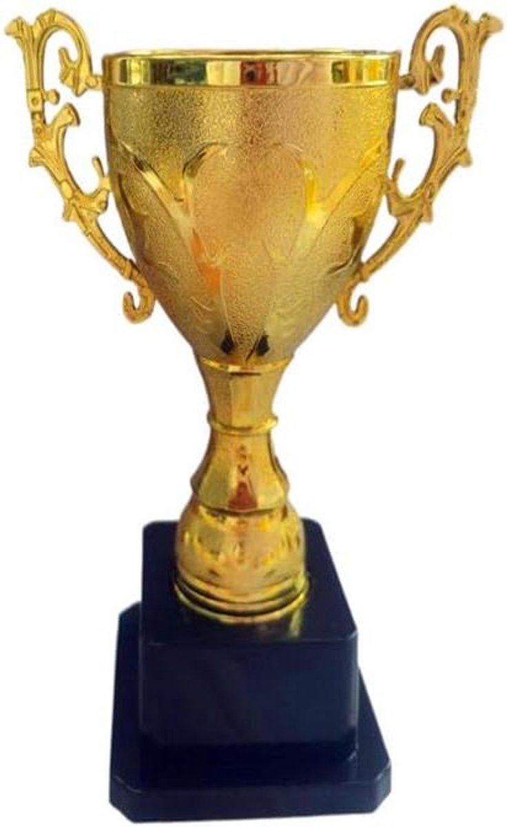 Gouden Trofee Cup - Winnaars Award Bekers - Kinder Competities Belonen - Lichtgewicht Duurzaam Plastic - 143 cm Hoog - Goud