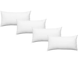 Holle Vezel Kussen - Slaapkussen Ademend - Comfortabel Slapen - Vormvast Hypoallergeen - 90 x 40 cm - Wit