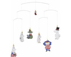 Moomin Mobiel - Baby Mobiel - Babykamer Decoratie - Uniek Ontwerp - 55x50cm - Meerkleurig