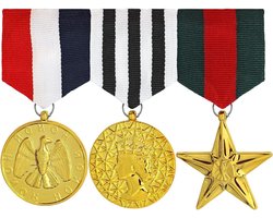 Medailles Set - Erering Medailles - Kostuum Accessoire - Drie Verschillende Vormen - 3 stuks - Goud