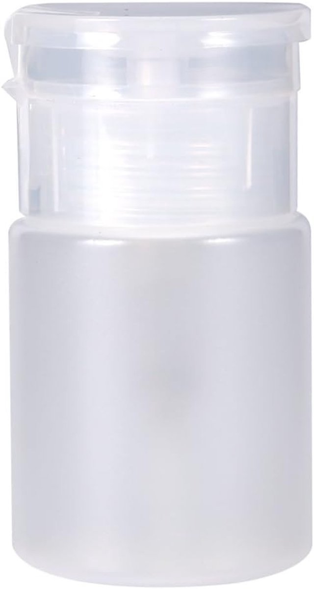 Lege Plastic Fles voor Nagellakremover met Pomp - 60ml Transparante Fles voor Gemakkelijk Gebruik en Precisie