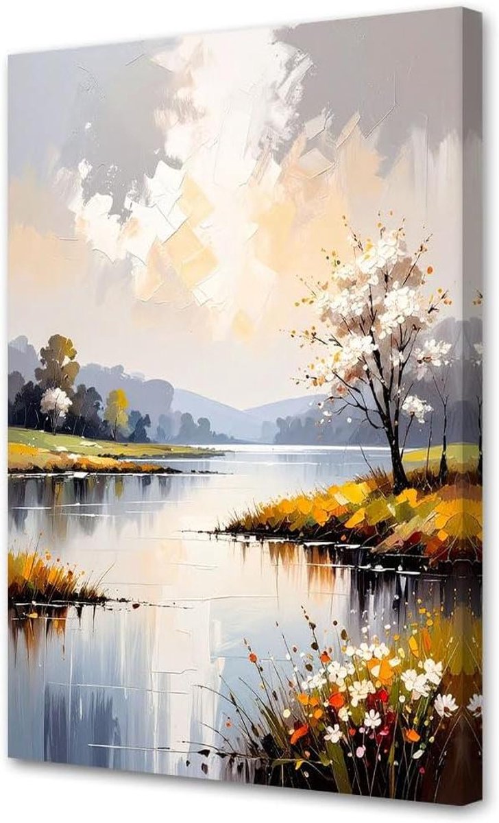 Canvas Schilderij - Wanddecoratie Huis - Woonkamer Decoreren - Levendige Kleuren Print - 30x45 cm - Niet gespecificeerd