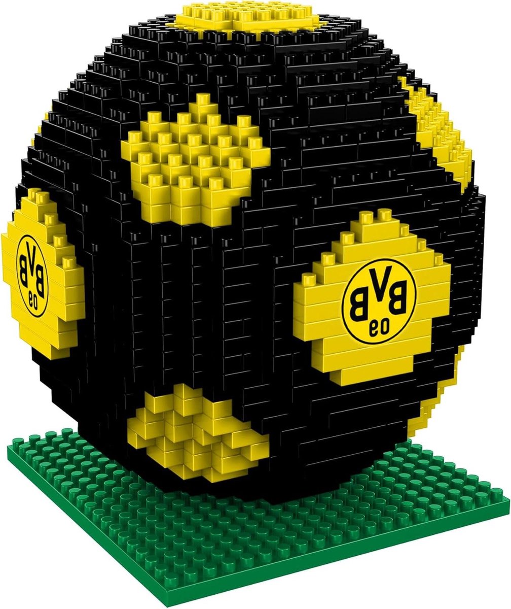 Voetbal Bouwset - 3D Voetbalmodel - Hobby Bouwen - Pixel Art Design - 10 x 9 x 9 cm
