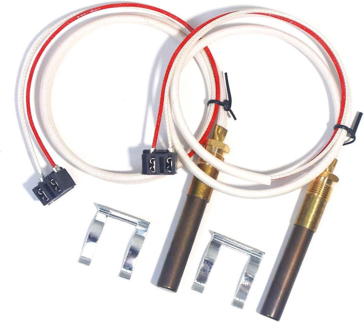 Thermokoppel Sensor - Pilot Brander Sensor - Boiler Reparatie - 750mv Thermopile Montage - 12.7 cm - Zilver