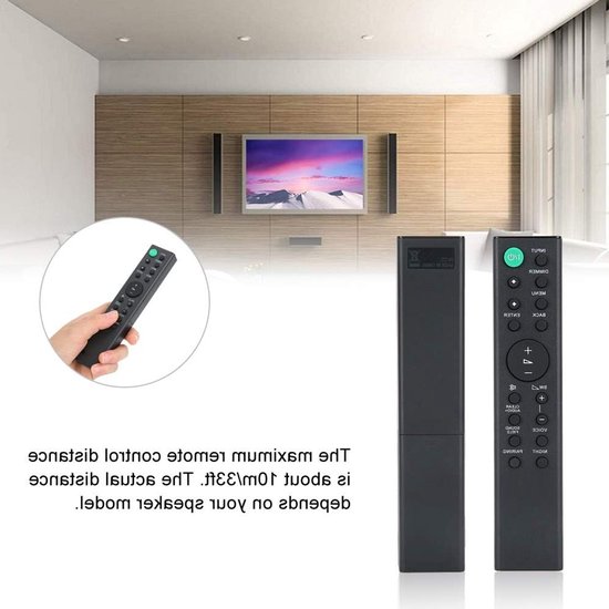 SPHProducts - TV-afstandsbediening - Vervanging voor Soundbar - Mooi design - Geschikt voor HT-CT380 en HT-CT780 - Gebruiksvriendelijk - Comfortabel in... van Merkloos — afbeelding 4
