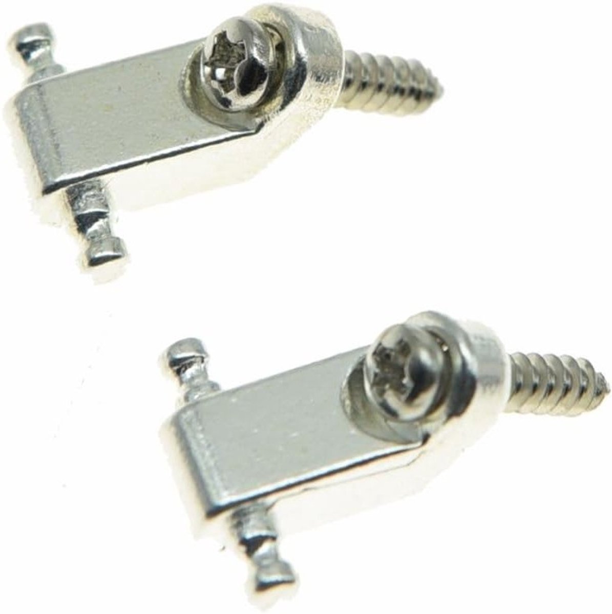 Set van 2 Gitaar Snaren Bomen en Retainers voor Fender Strat en Tele Gitaren - Chroom Afwerking, Snarenbeheer, Accessoires