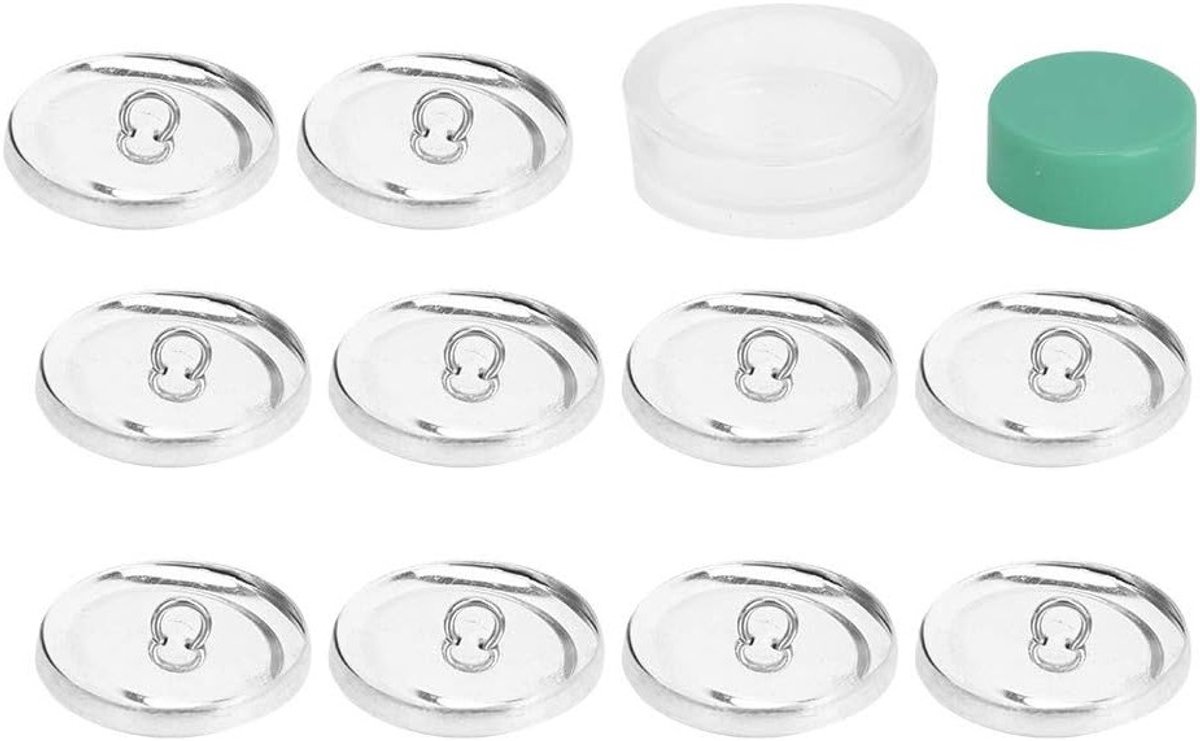 Knopen Set voor DIY Handgemaakte Creaties - Ronde Stofknopen 20/25/30/40mm - Perfect voor Kleding en Accessoires