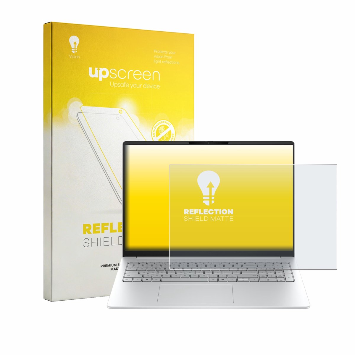 upscreen - Screenprotector voor HP OmniBook 3 16" - Folie Beschermfolie anti glare matte