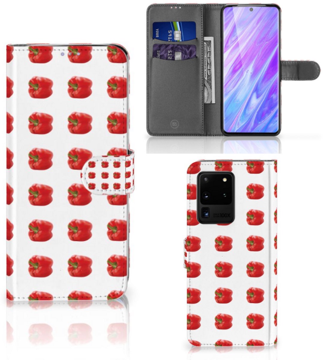 Samsung Galaxy S20 Ultra Book Cover Paprika Red