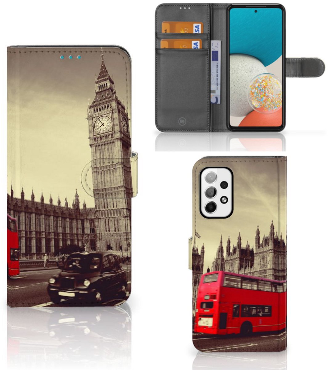 Book Case voor Samsung Galaxy A73 5G Flip Cover Londen