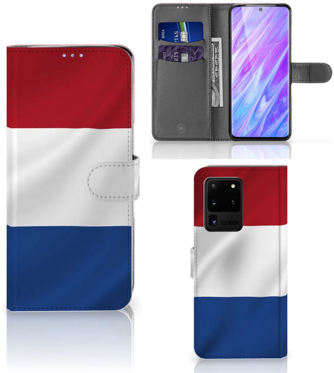 Samsung Galaxy S20 Ultra Bookstyle Case Nederlandse Vlag